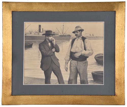 RICARD OPISSO (1880-1966). "La explicación", circa 1913.