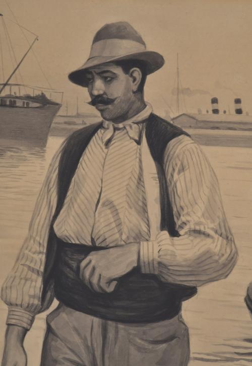 RICARD OPISSO (1880-1966). "La explicación", circa 1913.