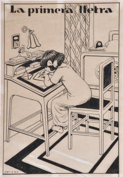 RICARD OPISSO (1880-1966). "La primera lletra", circa 1920.