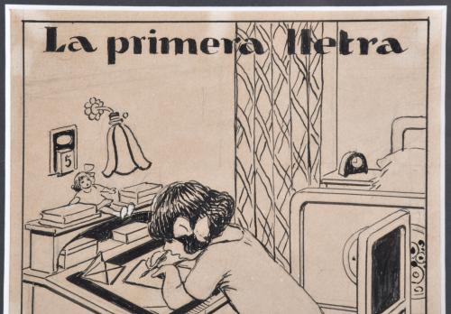 RICARD OPISSO (1880-1966). "La primera lletra", circa 1920.