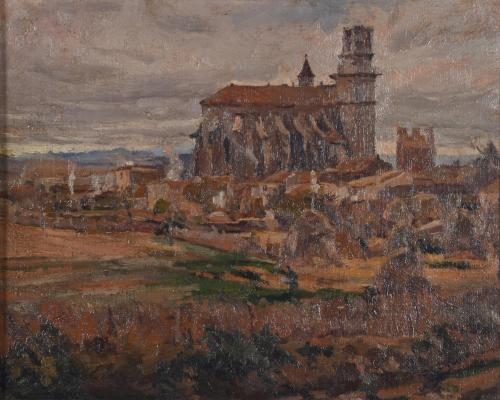 FRANCESC GIMENO ARASA (1858-1927). "Tortosa cathedral".