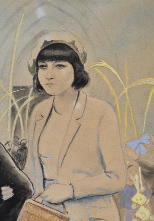 RICARD OPISSO (1880-1966). "La Pascua de Ramos".