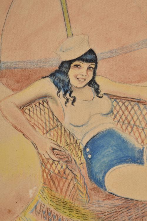 RICARD OPISSO (1880-1966). "Después del baño".