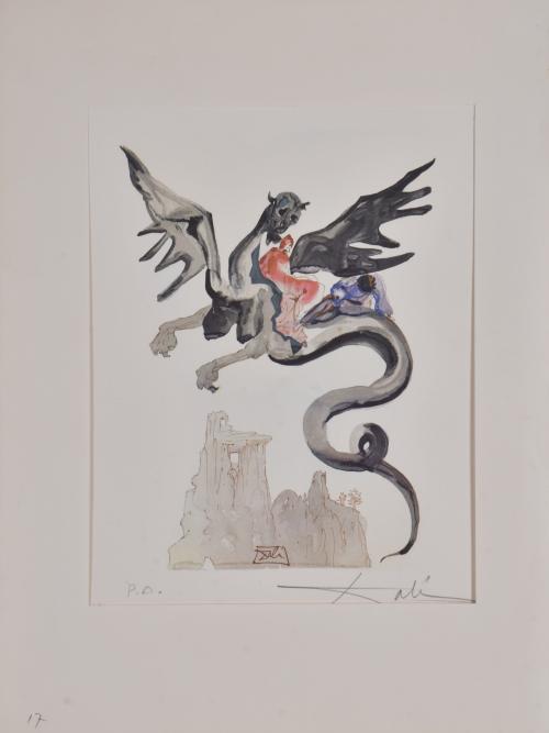 SALVADOR DALÍ I DOMÈNECH (1904-1989). Conjunto de 4 litogra