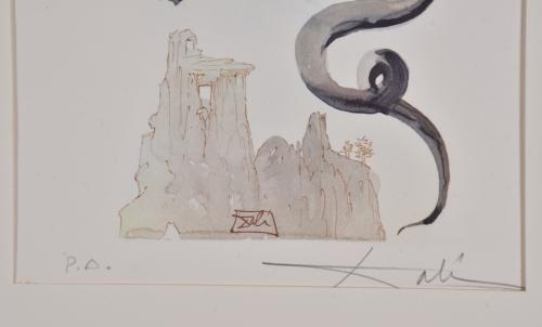 SALVADOR DALÍ I DOMÈNECH (1904-1989). Conjunto de 4 litogra