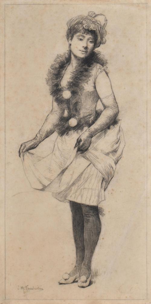 JOSEP MARIA TAMBURINI I DALMAU (1856-1932). "Female figure".