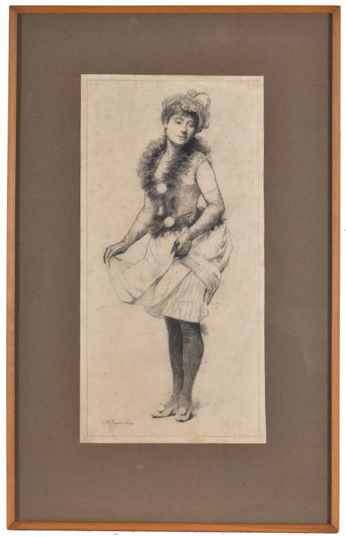 JOSEP MARIA TAMBURINI I DALMAU (1856-1932). "Figura femenin