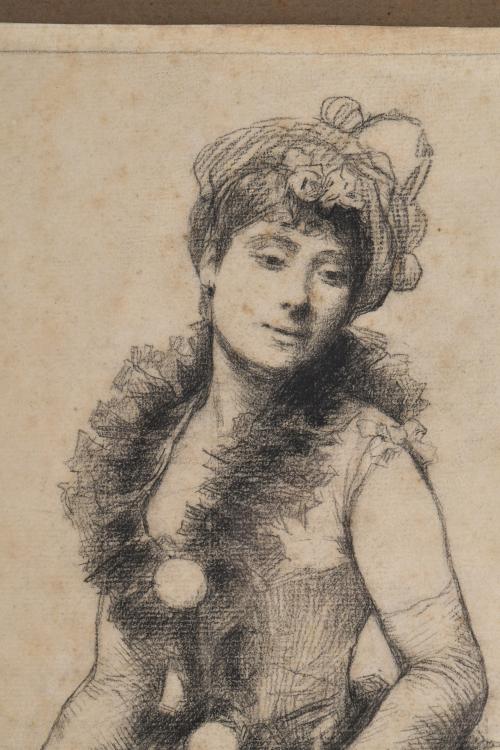JOSEP MARIA TAMBURINI I DALMAU (1856-1932). "Figura femenin