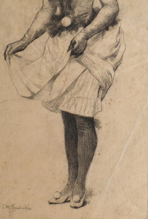 JOSEP MARIA TAMBURINI I DALMAU (1856-1932). "Figura femenin