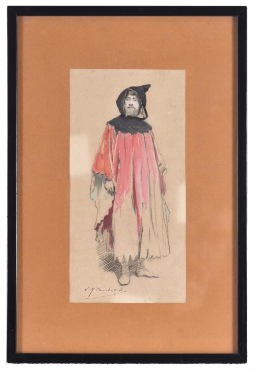 JOSEP MARIA TAMBURINI I DALMAU (1856-1932). "Figura masculi