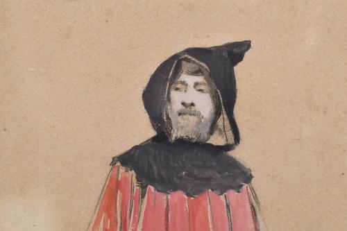 JOSEP MARIA TAMBURINI I DALMAU (1856-1932). "Figura masculi