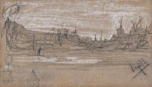 MODEST URGELL I INGLADA (1839-1919). Esbozo paisaje.