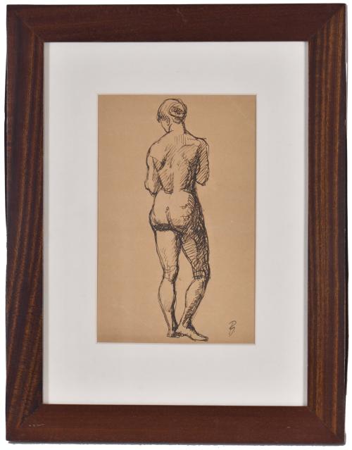 PABLO GARGALLO CATALÁN (1881 - 1934).  "Estudio para desnud