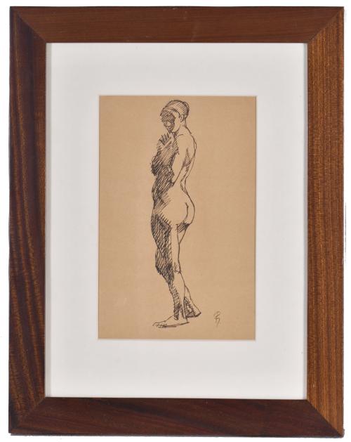 PABLO GARGALLO CATALÁN (1881 - 1934).  "Estudio para desnud