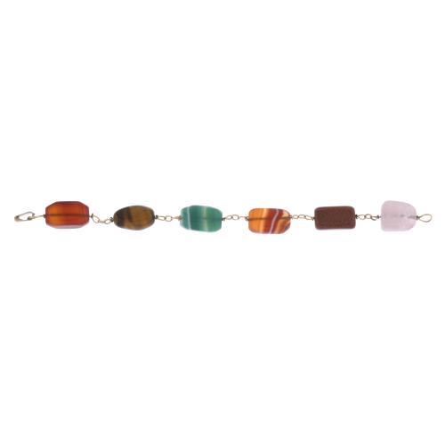 Bracelet with semi-precious stones.