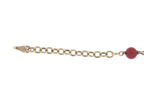 Pulsera de eslabones con corazón.
