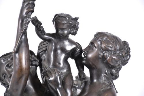 AFTER MODELS BY AUGUSTE CAIN (1821-1894) "Bacchantes with B