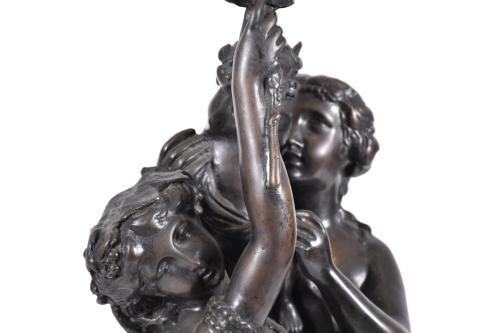 AFTER MODELS BY AUGUSTE CAIN (1821-1894) "Bacchantes with B