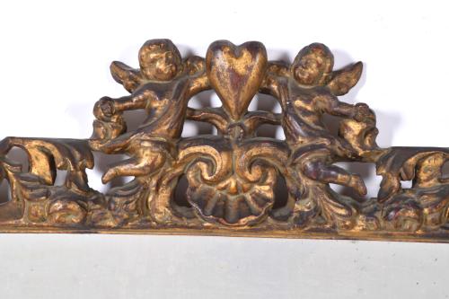 Elizabethan wall mirror, 19th century.