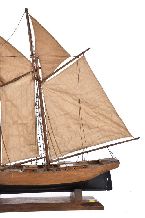 Maqueta de goleta, siglo XX. 