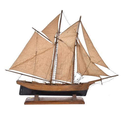 Maqueta de goleta, siglo XX. 