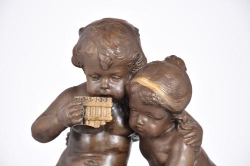 ESCUELA ESPAÑOLA, MED. SIGLO XX.  "Niños".