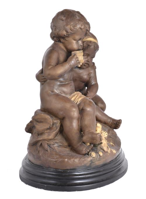 ESCUELA ESPAÑOLA, MED. SIGLO XX.  "Niños".