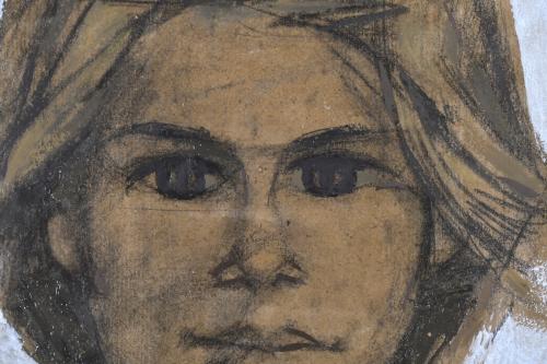 RAMÓN AGUILAR MORÉ (1924-2015). "Retrato joven".