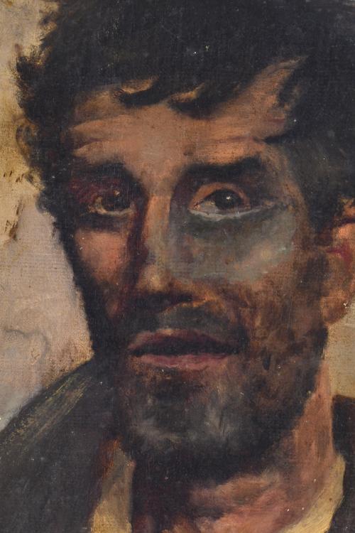 FELISA RUSIÑOL Y SERRA  (XIX-XX). "Retrato masculino", 1888