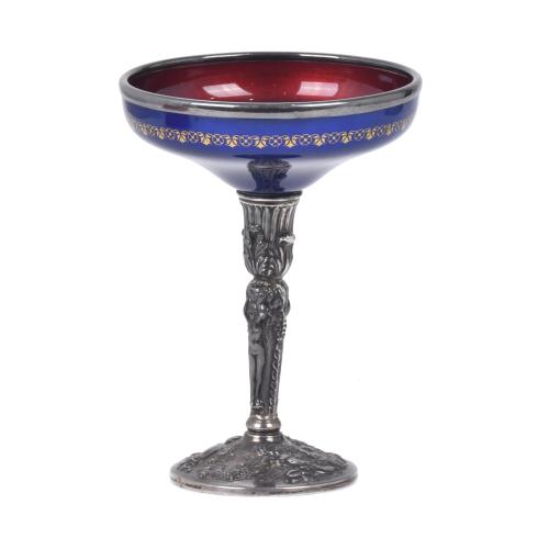 Copa decorativa española, med. siglo XX.