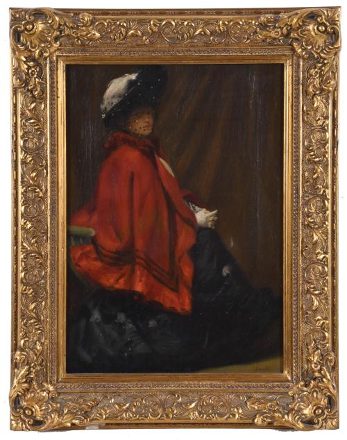 RICARD URGELL (1873-1924). "Retrato femenino".