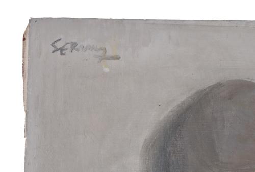 SERNY (1908-1995). "Chica con jaula", 1976.