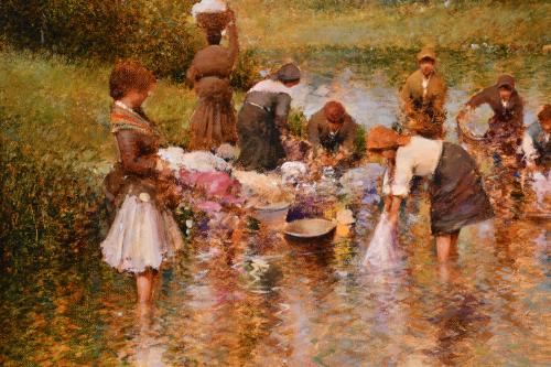 ROSARIO PALUMBO (1959).  "Lavando en el río".