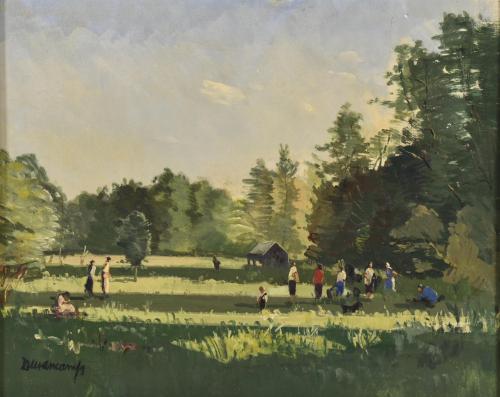 RAFAEL DURANCAMPS (1891-1979). "Park".