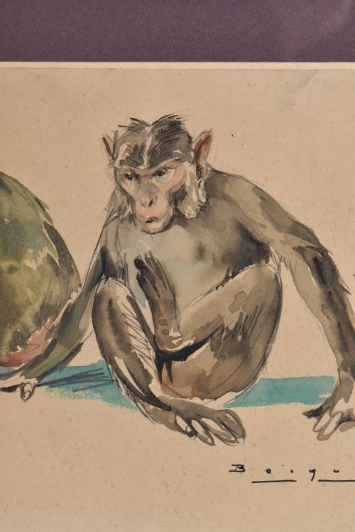 CARLOS BECQUER DOMINGUEZ (1889-1968).  "Monos".