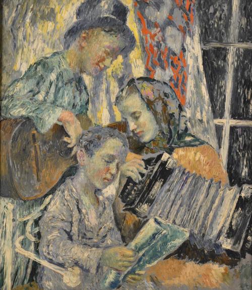RAFAEL ESTRANY Y ROS (1884-1958). "Familia", circa 1940.
