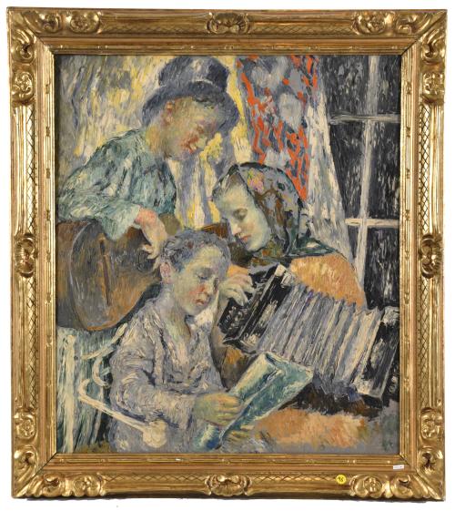 RAFAEL ESTRANY Y ROS (1884-1958). "Familia", circa 1940.