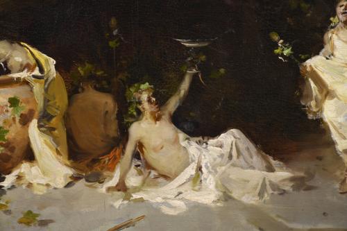 GABRIEL PUIG RODA (1865-1919) "Bacanal".
