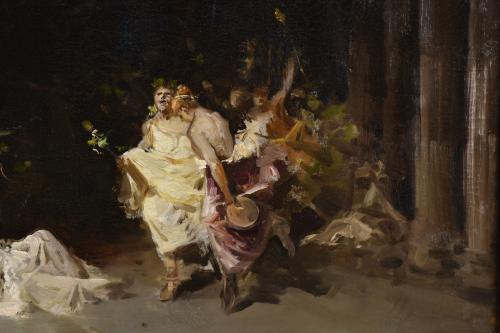 GABRIEL PUIG RODA (1865-1919) "Bacanal".