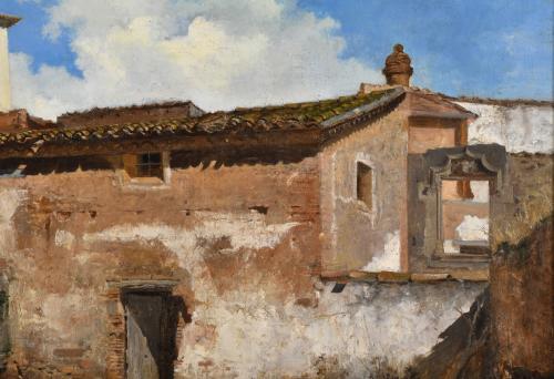 TOMAS MORAGAS I TORRAS (1837-1906). "Patio de cuadras", 186