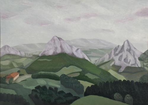 JOSÉ ANTONIO ORMAOLEA (1912-1984).   "Desde Urquiola", 1974.
