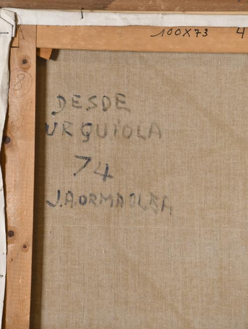 JOSÉ ANTONIO ORMAOLEA (1912-1984).   "Desde Urquiola", 1974.