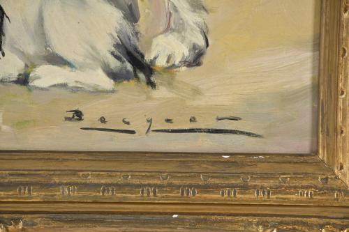 CARLOS BECQUER DOMINGUEZ (1889-1968).  "Terriers".