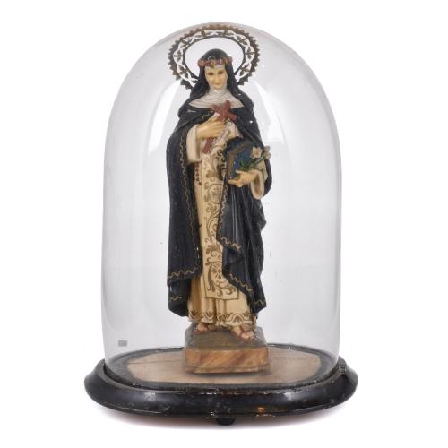 20TH CENTURY OLOT SCHOOL. "Saint Rose of Lima".