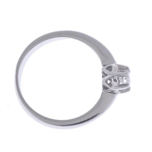 Diamond solitaire ring.