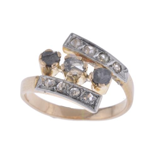 Anillo con diamantes principios del s. XX.