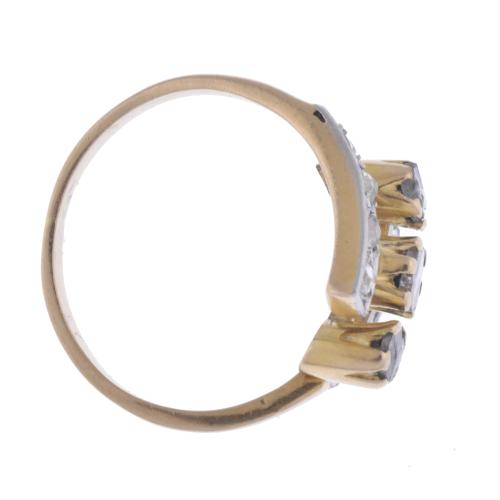 Anillo con diamantes principios del s. XX.