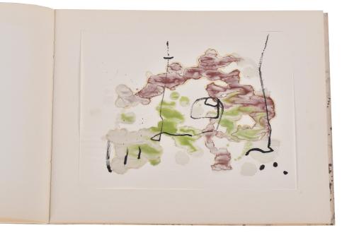JOAN MIRÓ (1893-1983). "Tracé sur l&#39;eau".
