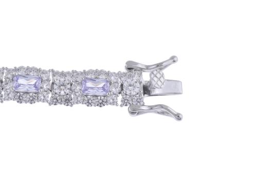 Pulsera con topacios y circonitas.