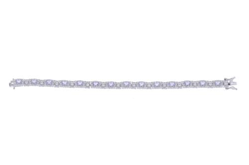 Pulsera con topacios y circonitas.